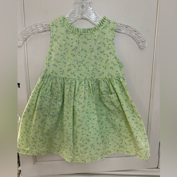 Mckids Other - Green Floral Pocket Sleeveless Casual Dress for Girls